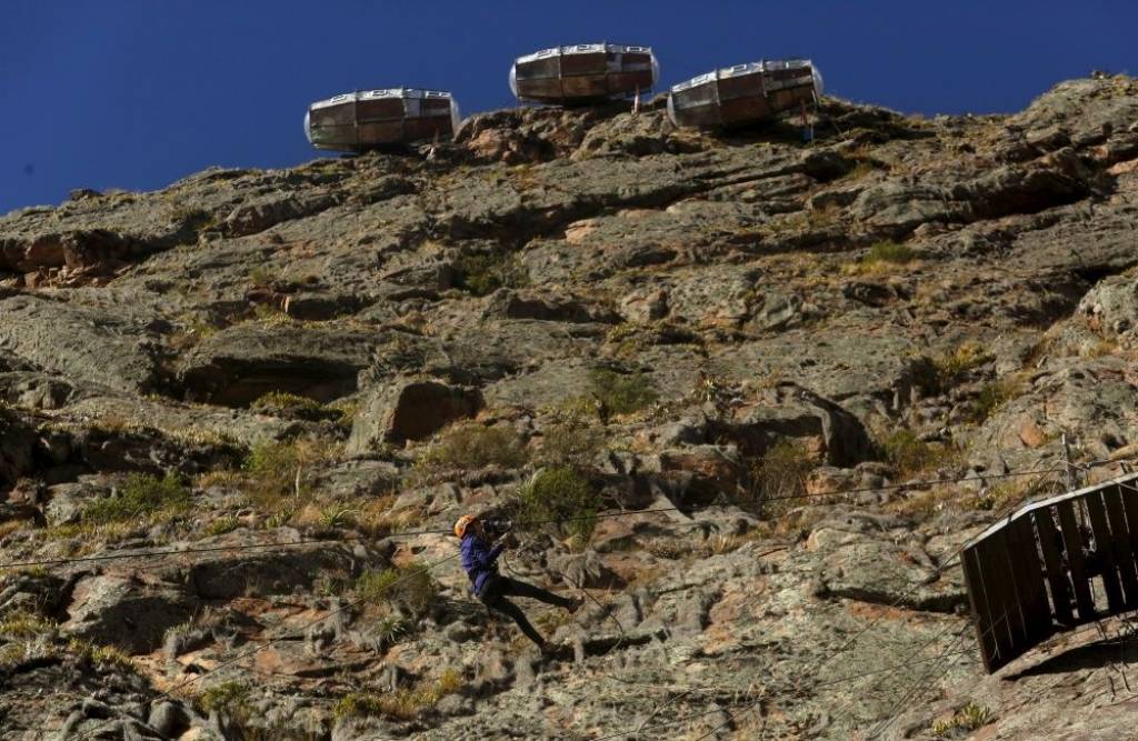 FOTO: Reuters testē «kondora ligzdas» viesnīcu