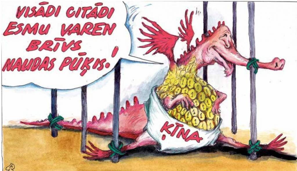 Db karikatūra: Ne Ķīnas, ne kāds cits tirgus nav problemātisks