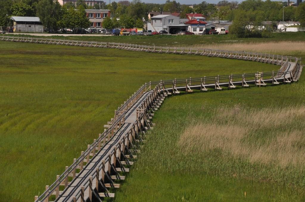Liepājā posta pastaigu laipu