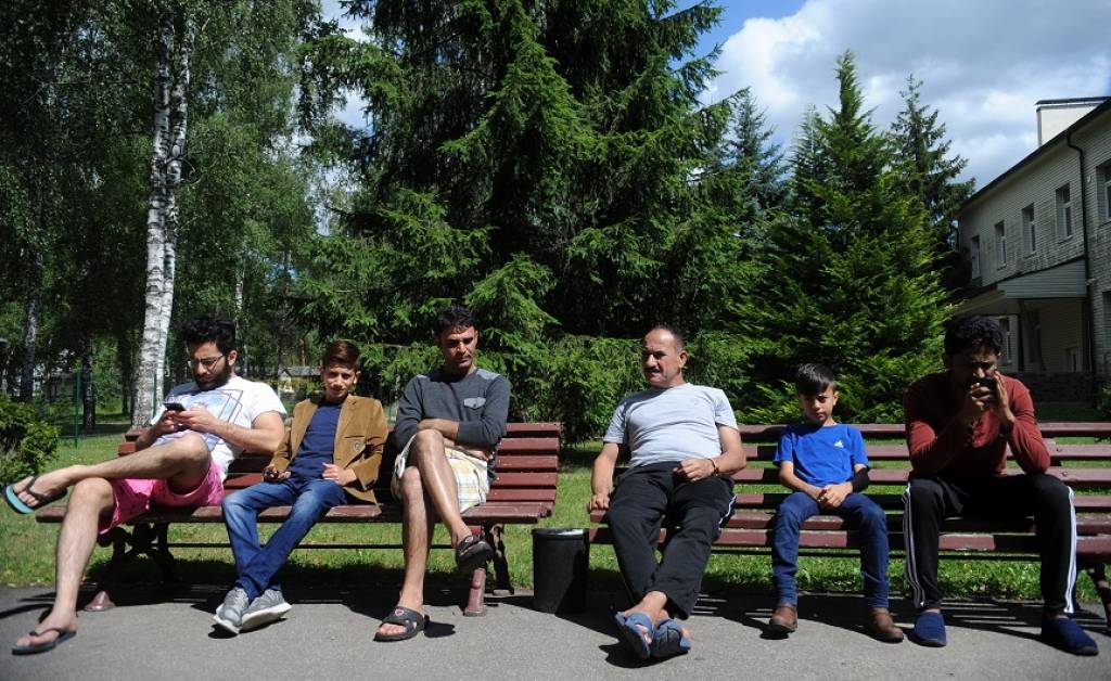 FOTO: Ap 80 cilvēku pauž atbalstu bēgļu uzņemšanai Latvijā