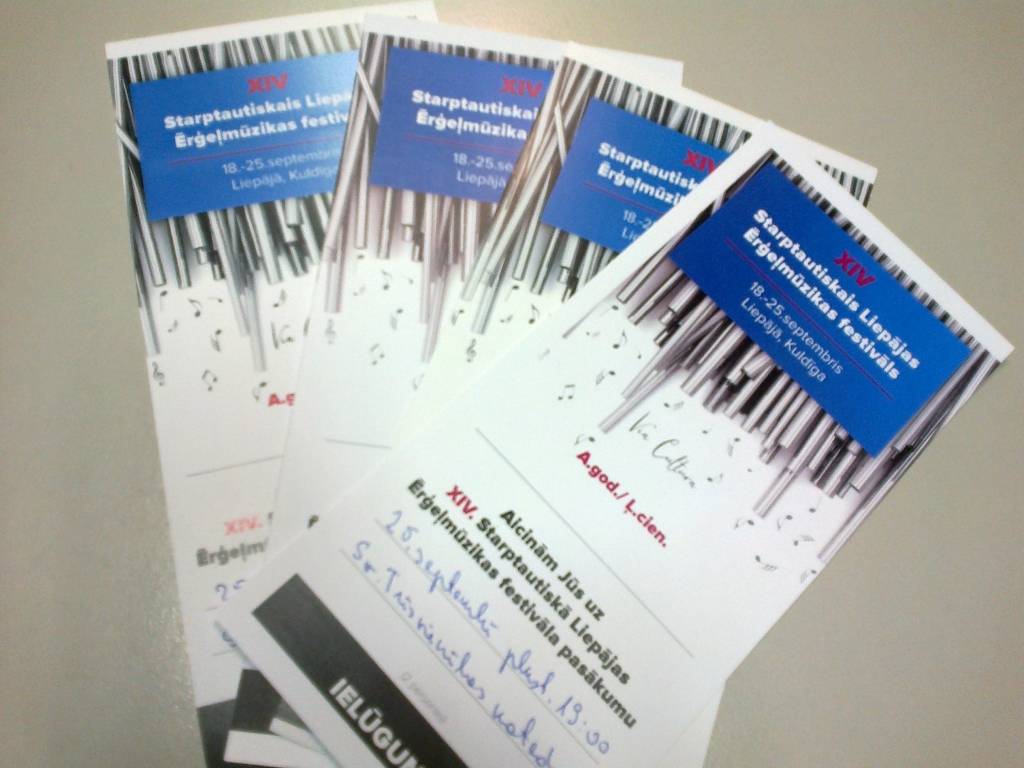 Laimē ielūgumus uz Starptautiskā ērģeļmūzikas festivāla noslēguma koncertu!