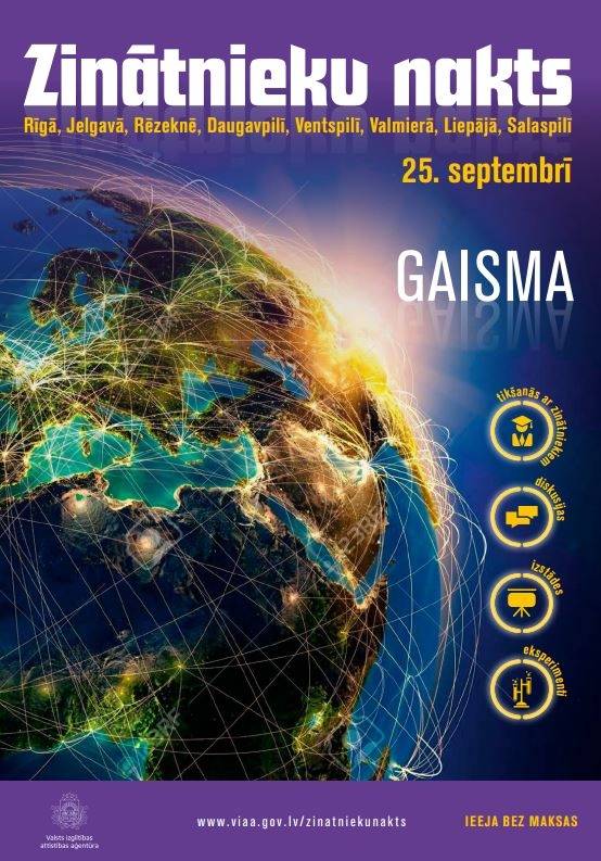 Liepājas Universitāte aicina apmeklēt Zinātnieku nakti