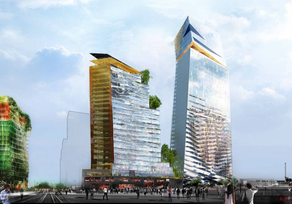 Parīze «dod zaļo gaismu» pārsteidzošiem «Pizas torņiem»