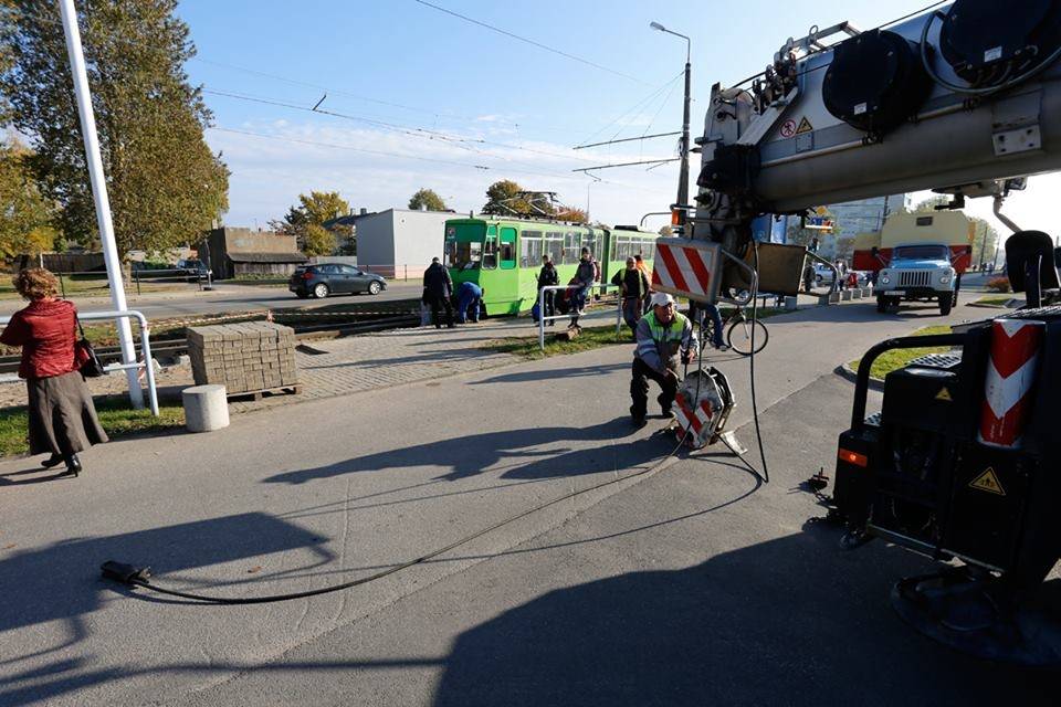 Liepājā no sliedēm noskrējis tramvajs, cilvēki nav cietuši