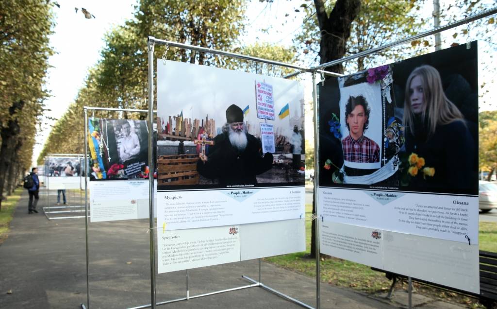 Jelgavā pirmā diennakts kopš izstādes Maidana cilvēkI atklāšanas pagājusi bez starpgadījumiem