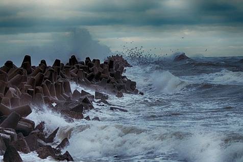 Vakar spēcīgākās brāzmas skārušas Liepāju - 25,5 metri sekundē