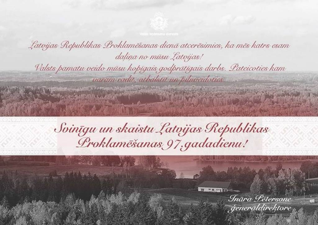 FOTO: Amatpersonu un valsts iestāžu apsveikumu kartītes svētkos