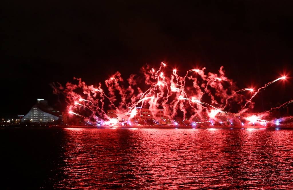 Foto: Valsts svētki noslēdzas ar uguņošanu 