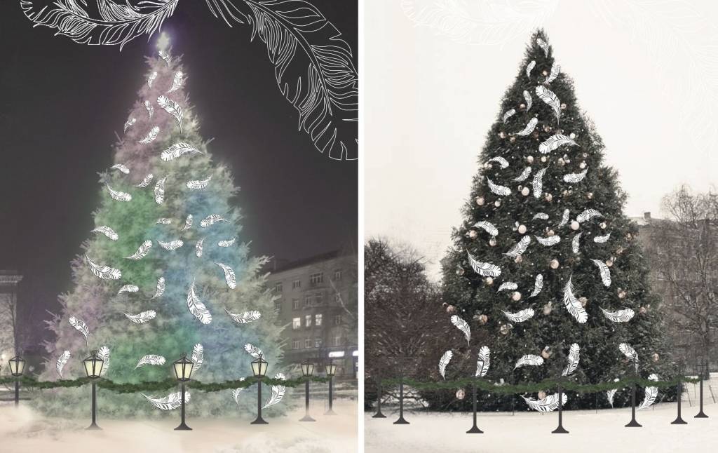 Ziemassvētku noskaņojumu Liepājā radīs lukturīšu gaišums, putna spalvas vieglums un citi vecmāmiņas pasaku grāmatas brīnumi