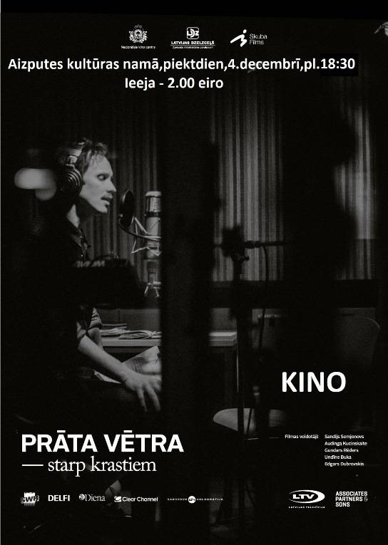 Aizputē rādīs dokumentālo filmu "Prāta vētra: starp krastiem"