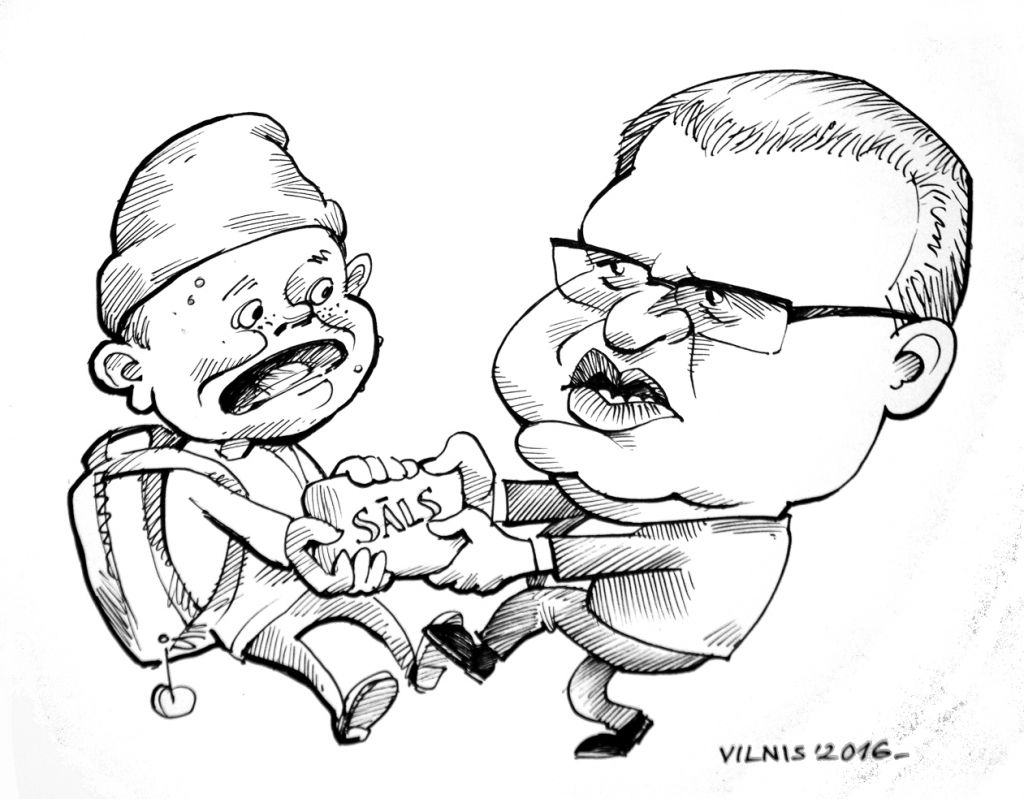 "Kursas Laika" piektdienas karikatūra