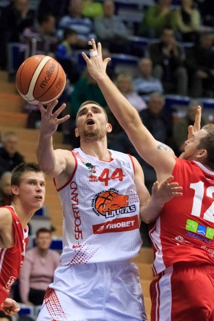 "Jēkabpils" BBL mačā uzveic "Liepāja"/"Triobet"