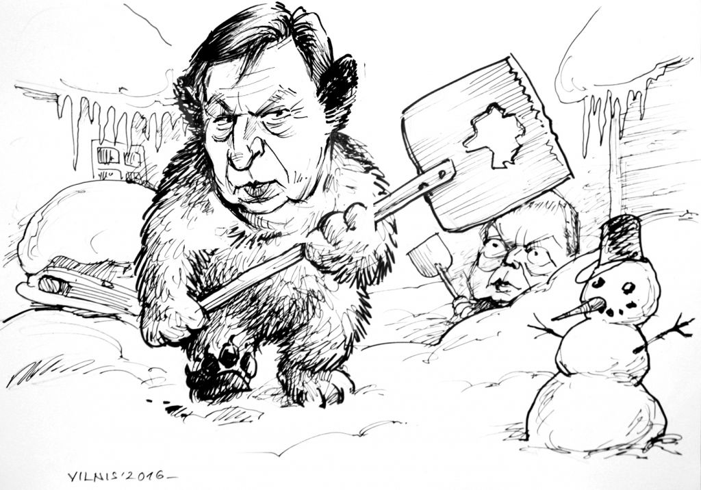 "Kursas Laika" piektdienas karikatūra