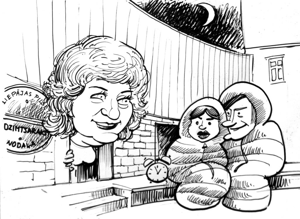 "Kursas Laika" piektdienas karikatūra