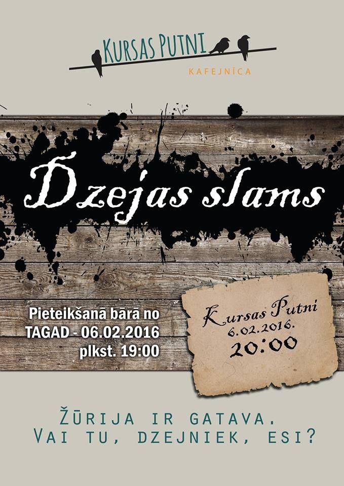 Liepājā notiks dzejas slams