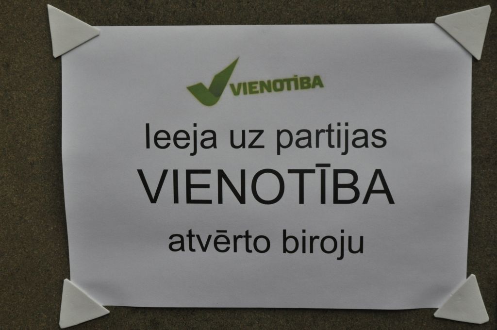 "Vienotība" Liepājā atver jaunu biroju