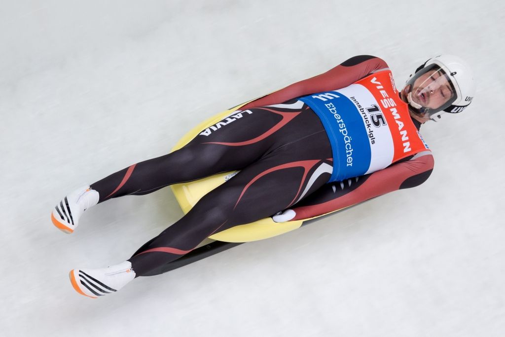 Pēc pārsteidzoša pirmā brauciena neviens Latvijas kamaniņu braucējs neiekļūst pēdējā PK posma desmitniekā