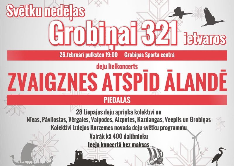 Svētku nedēļas “Grobiņai 321” laikā deju lielkoncerts “Zvaigznes atspīd Ālandē”