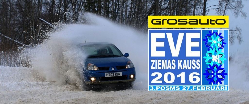 Ziemas autosprinta sacensību "EVE ziemas kauss 2016" trešais posms