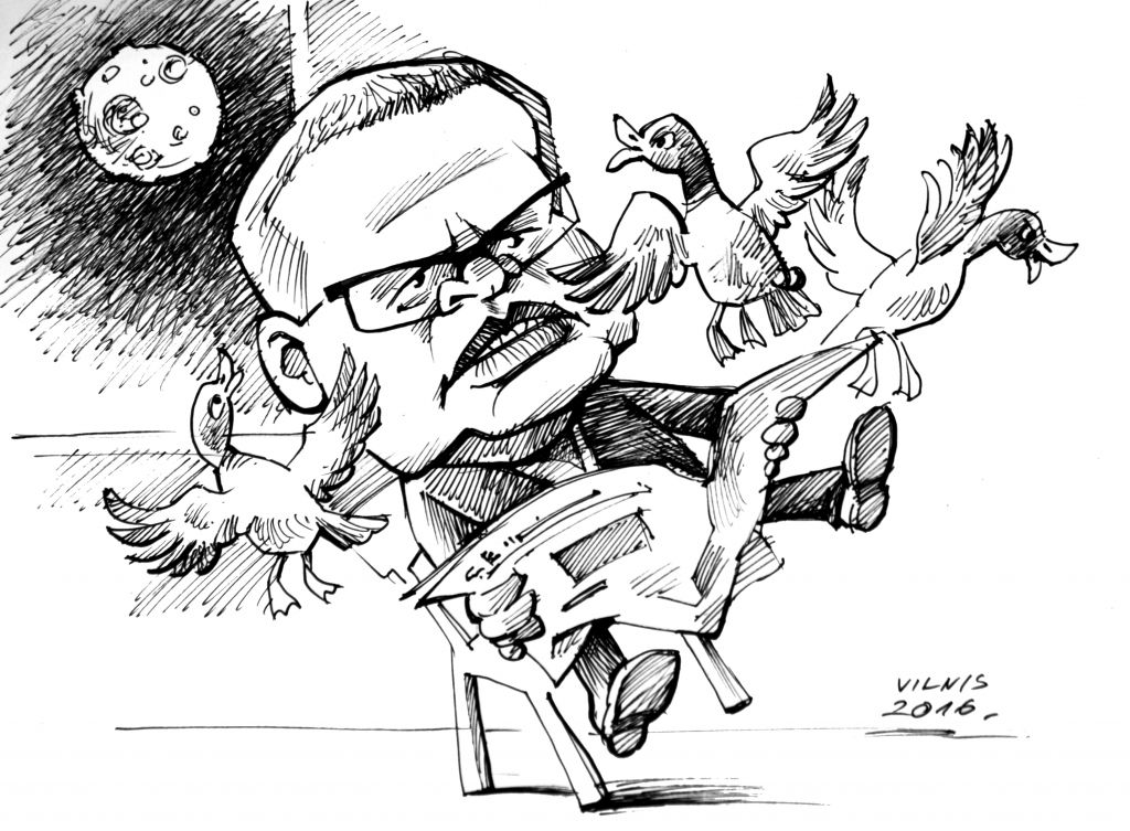 "Kursas Laika" piektdienas karikatūra