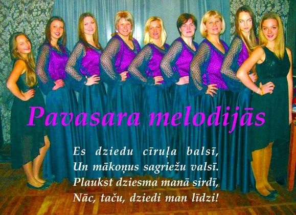 Grobiņas vokālā ansambļa “Ariozo Con Brio” piecu gadu jubilejas koncerts