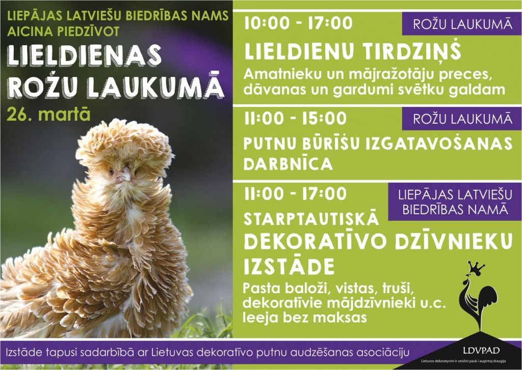 Liepājas Latviešu biedrības nams aicina piedzīvot Lieldienas Rožu laukumā