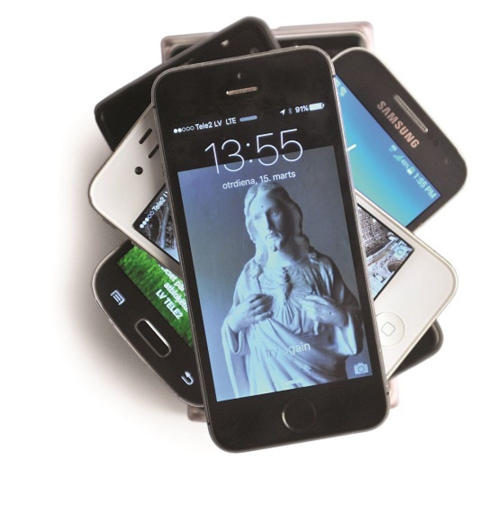 Telefona radīts posts