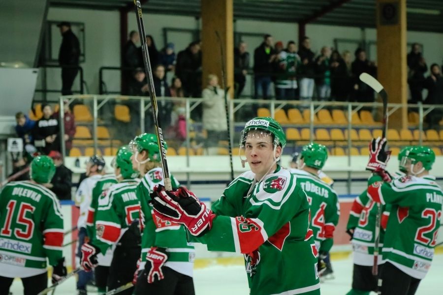 "Liepājas" hokejisti izvirzās vadībā Latvijas virslīgas finālsērijā