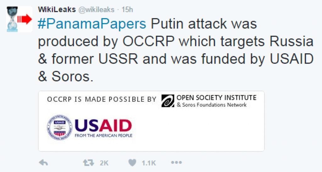 WikiLeaks: Ziņas par Putina ofšoriem atbalstīja ASV un Soross