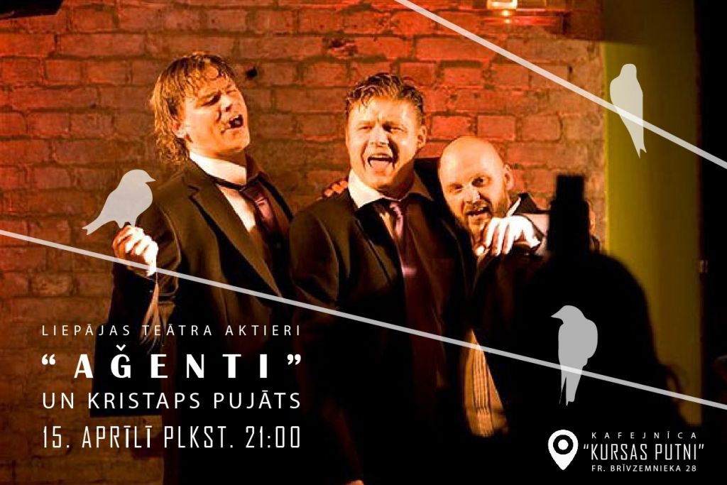 "Kursas Putnos" koncertēs Liepājas teātra aktieri un Kristaps Pujāts