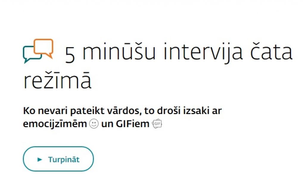DNB bankas darba intervija notiks čatojot