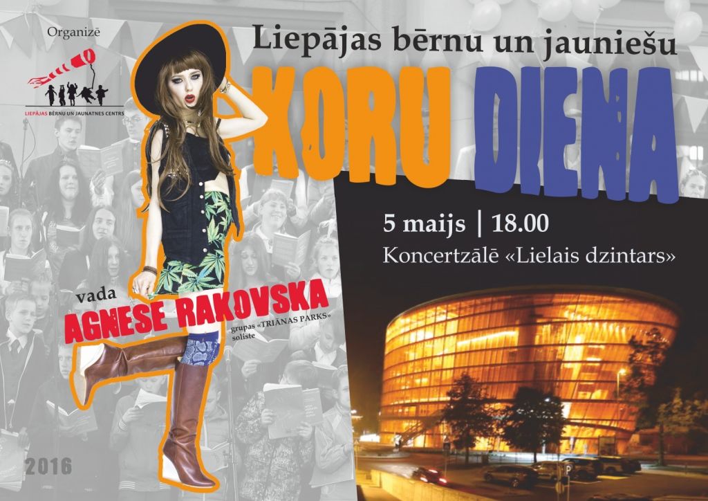 Liepājā notiks Koru diena kopā ar Agnesi Rakovsku