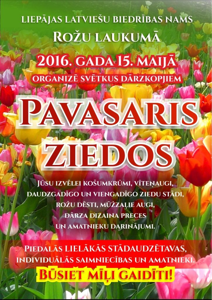 Svētki dārzkopjiem "Pavasaris ziedos"