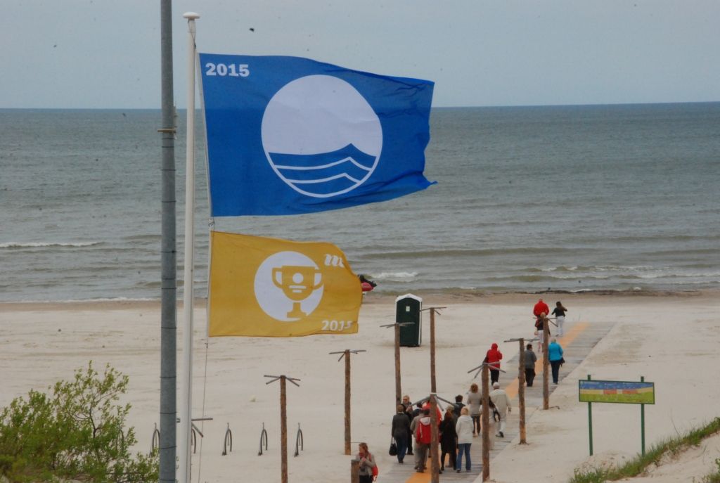 Liepājā pacels četrus Zilos karogus 