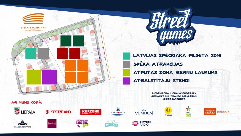 Liepājā notiks ielu sporta sacensības "Street Games"