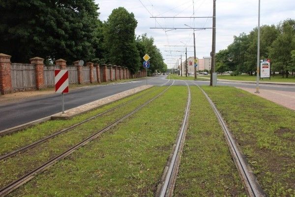 Pabeidz tramvaja sliežu ceļa renovācija Klaipēdas ielā