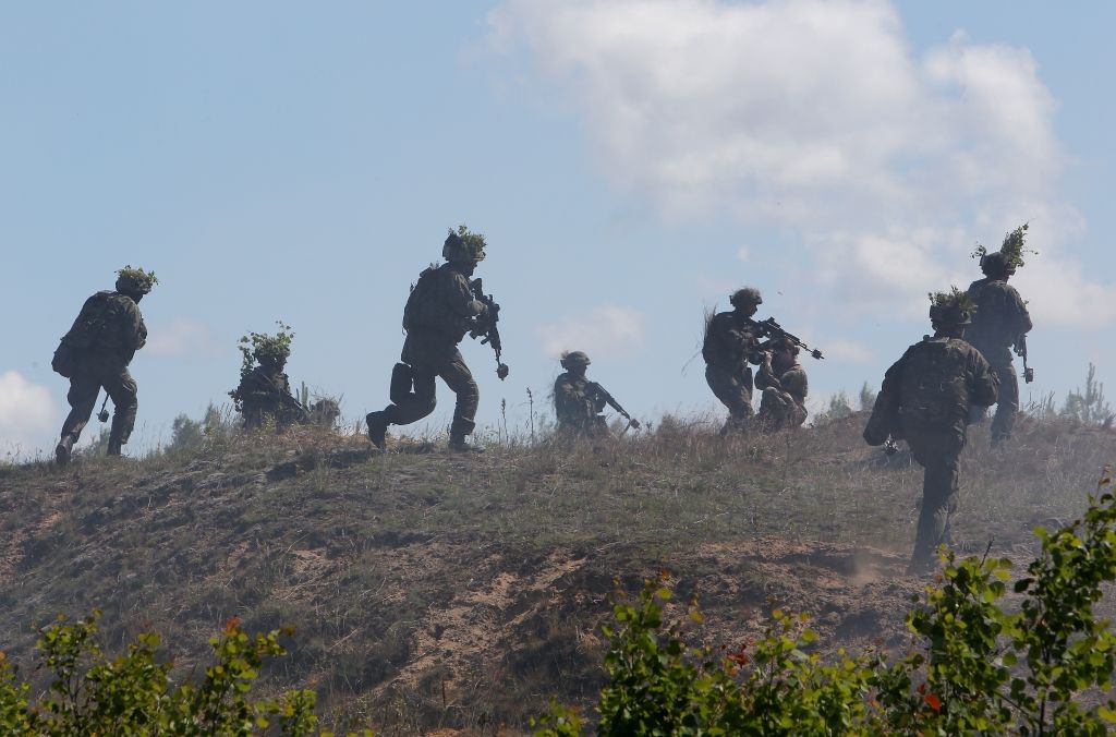 FOTO: Starptautiskās militārās mācības Saber Strike Ādažos