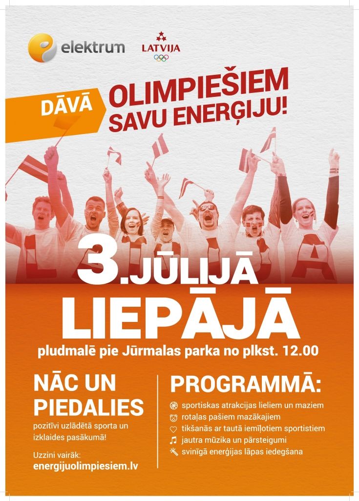 Strauji tuvojas "Enerģiju olimpiešiem" atbalsta pasākums Liepājā