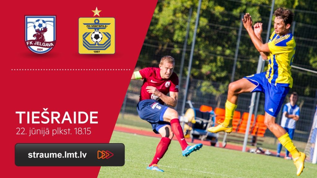 TIEŠRAIDE: SynotTip Virslīgas nedēļas spēle. FK Jelgava - FK Ventspils