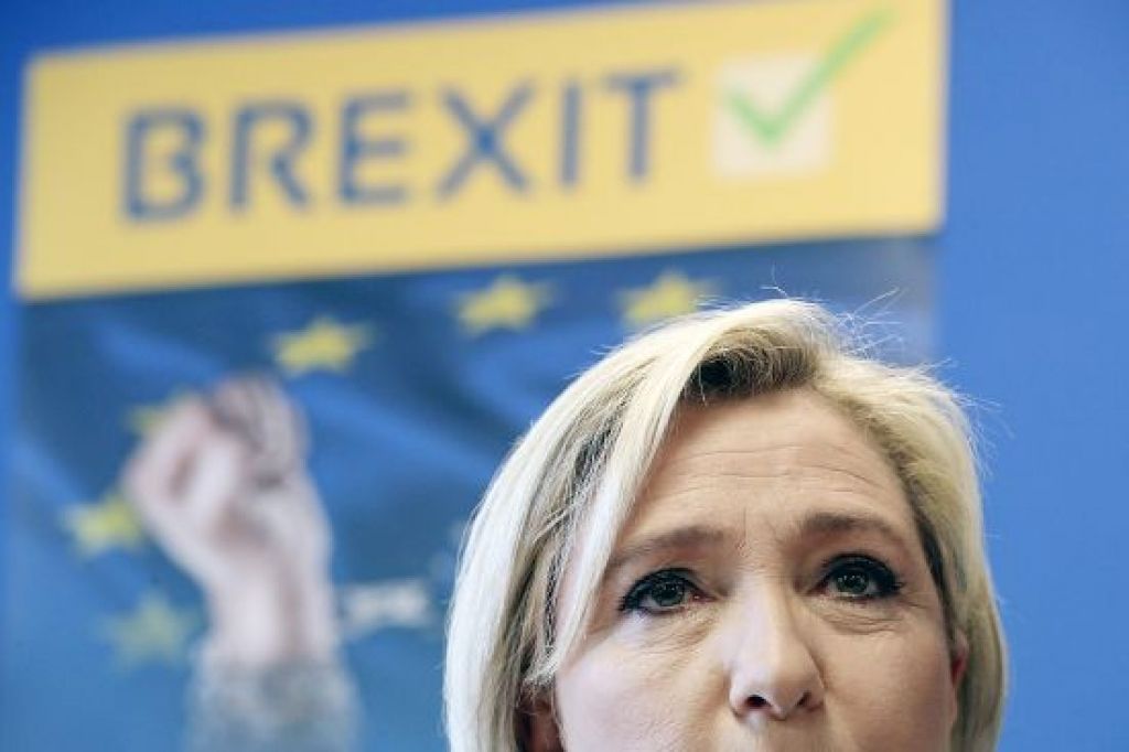 Brexit rada iespējas un riskus Marinai Lepenai