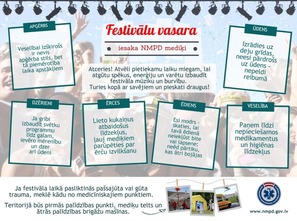 NMPD ieteikumi Positivus apmeklētājiem: Uzmanies pats un uzmani draugus