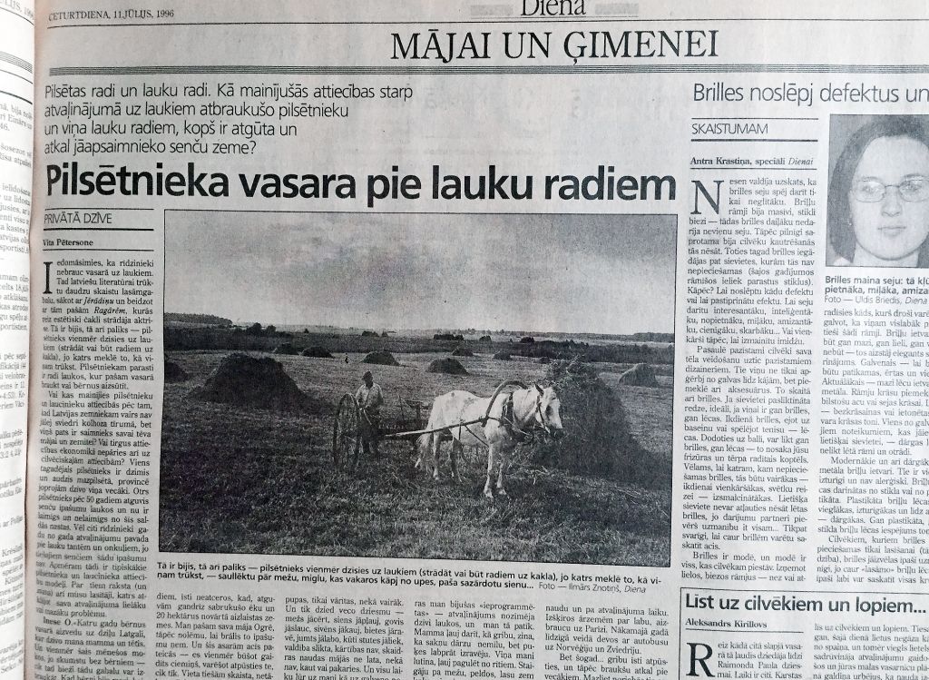 Vēsture Dienā: Kā pirms 20 gadiem laukos mēdza sagaidīt pilsētniekus