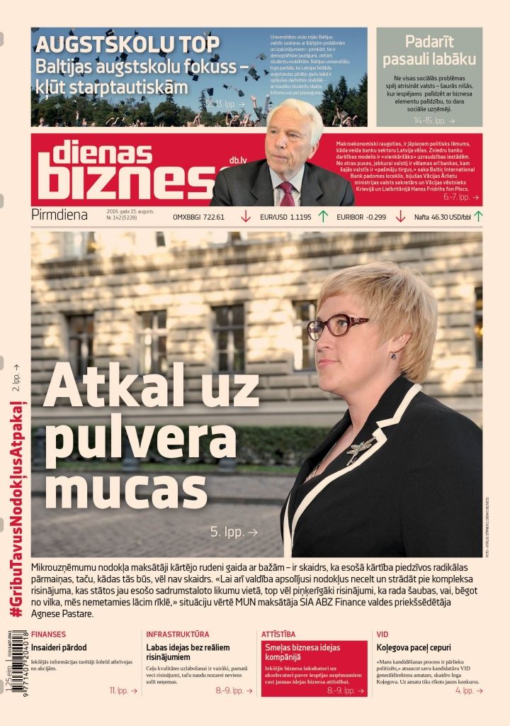 Dienas tēma: Mazais bizness lielā sprādziena priekšvakarā 