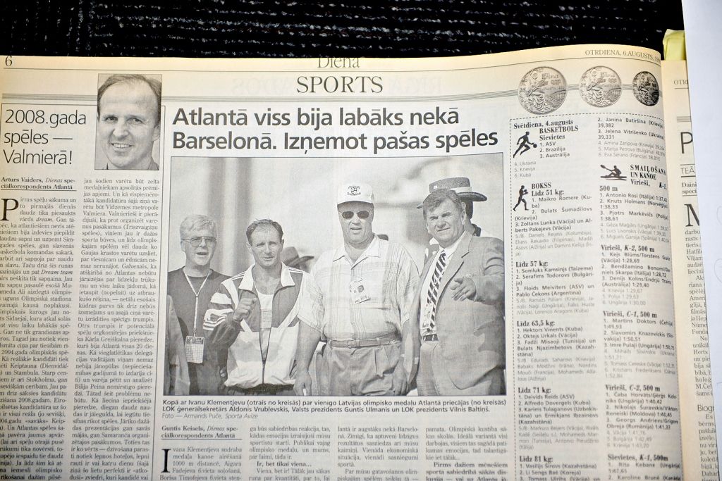 Vēsture Dienā: Toreiz Atlantas olimpiādē Latvijai tika tikai viena, tomēr medaļa