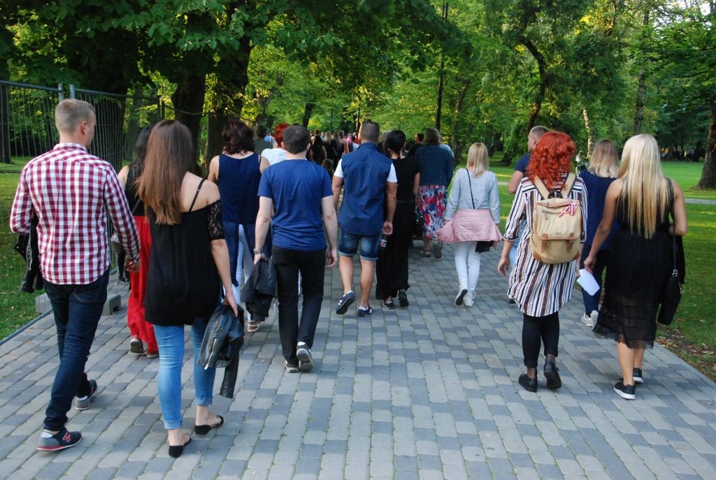 FOTO: "Prāta Vētra" fanu pārpildītajā Liepājas stadionā