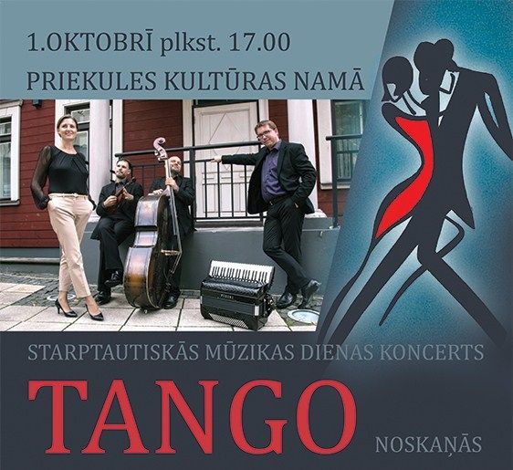 Starptautiskās mūzikas dienas koncerts tango noskaņās