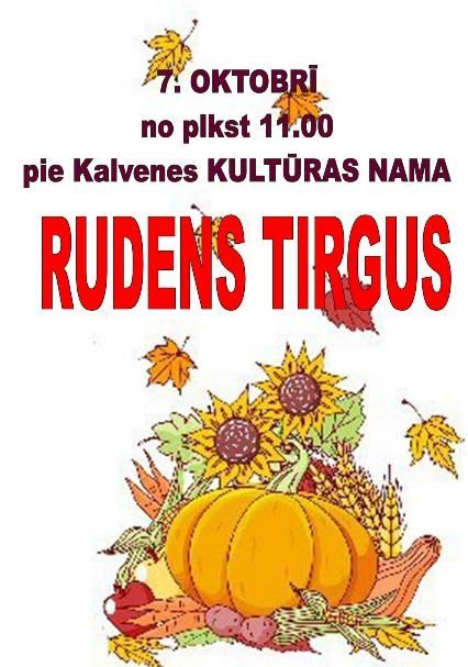 Rudens tirgus Kalvenē