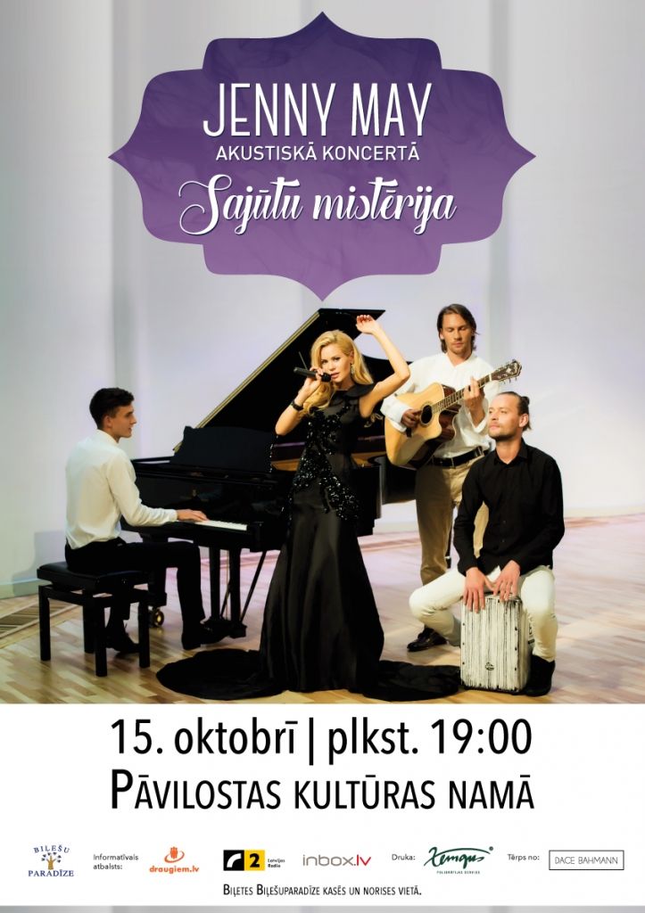Jenny May akustiskais koncerts "Sajūtu mistērija"