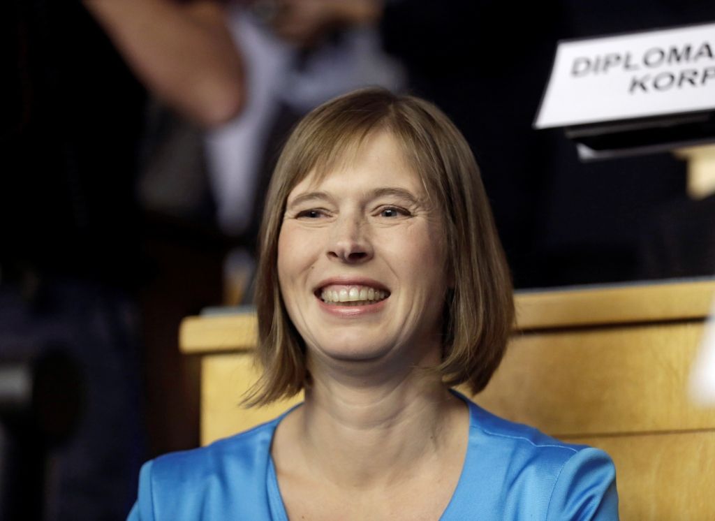 Igaunijas prezidenta amatā ievēlēta Kersti Kaljulaida