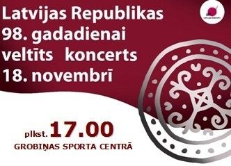 Latvijas Republikas 98. gadadienai veltīts koncerts Grobiņā